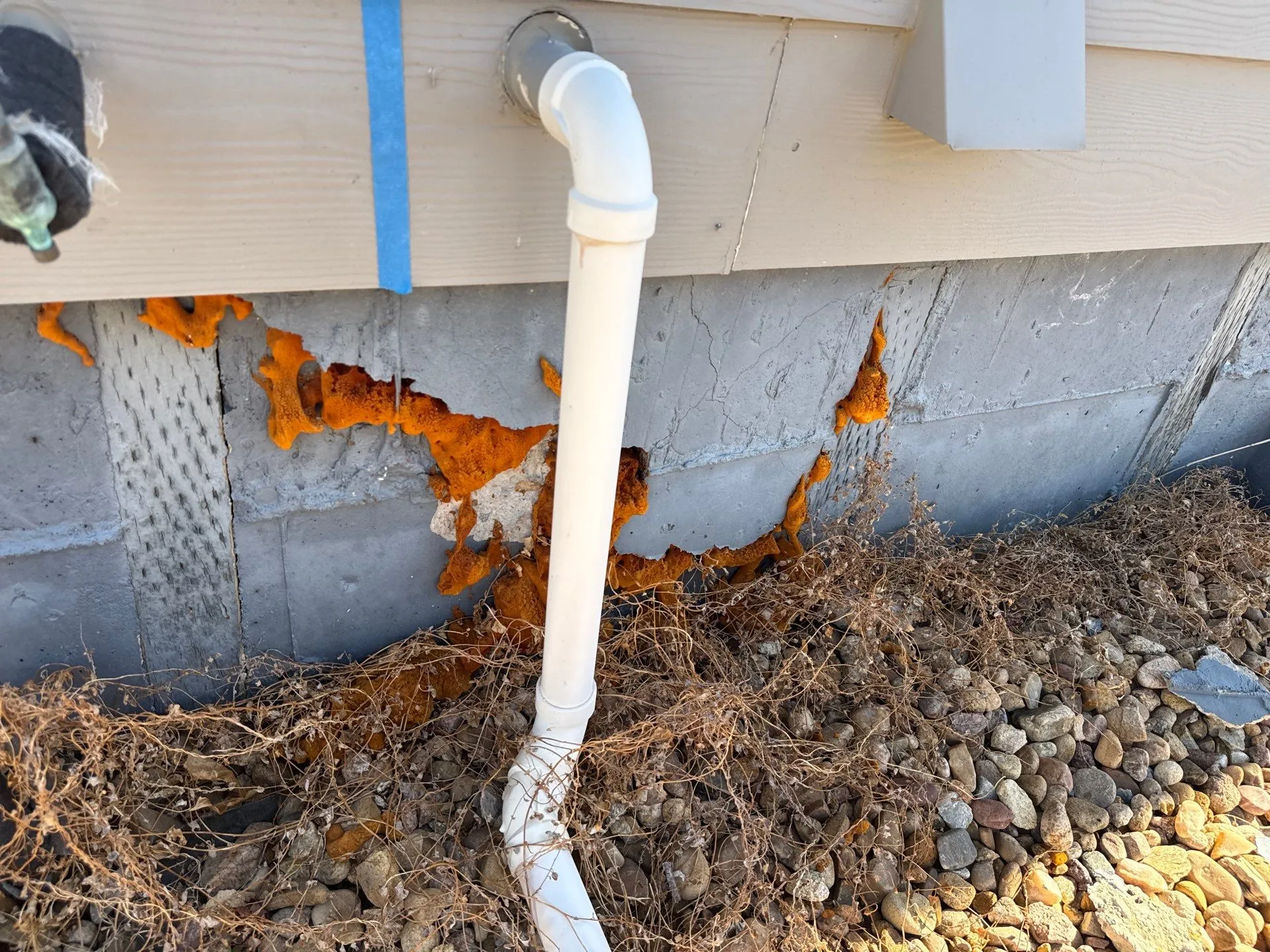 Exterior foundation damage and cracking in Berthoud Colorado inspected by Fort August Foundation for settlement issues and foundation repair evaluation