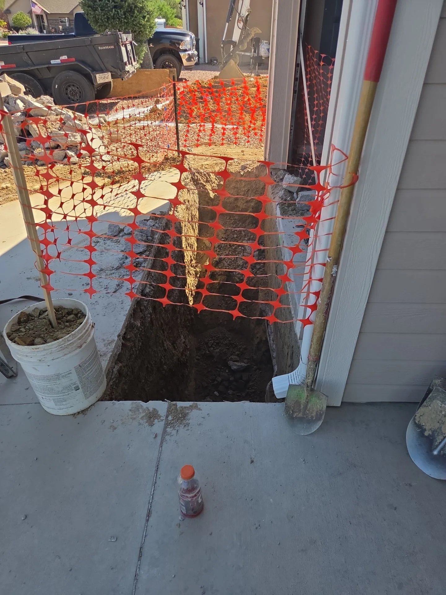 Fort August foundation preparing for Helical Pier Installation in Canon City home.